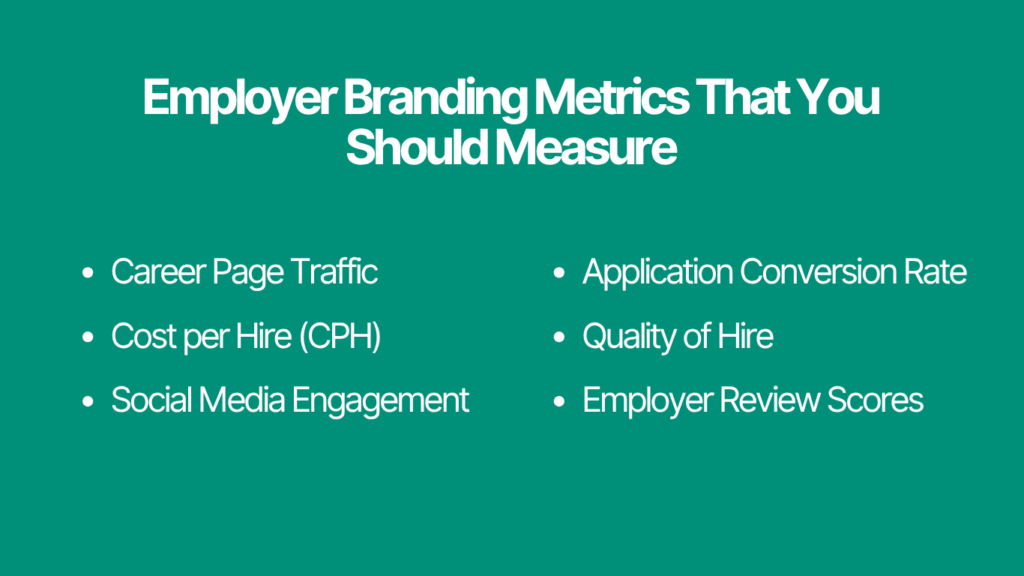 Employer branding metrics that you should measure