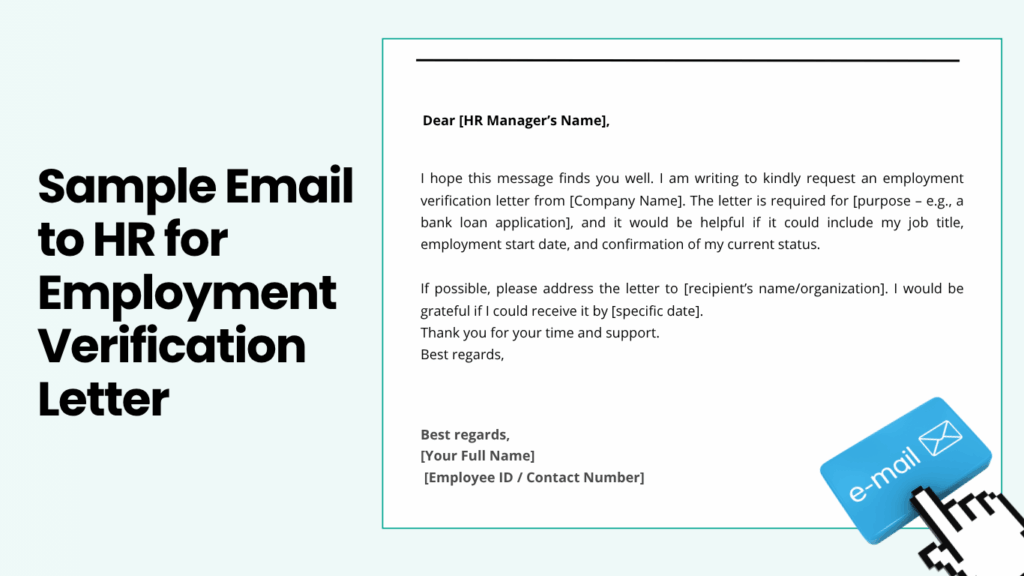 Sample Email to HR for Employment Verification Letter (1)